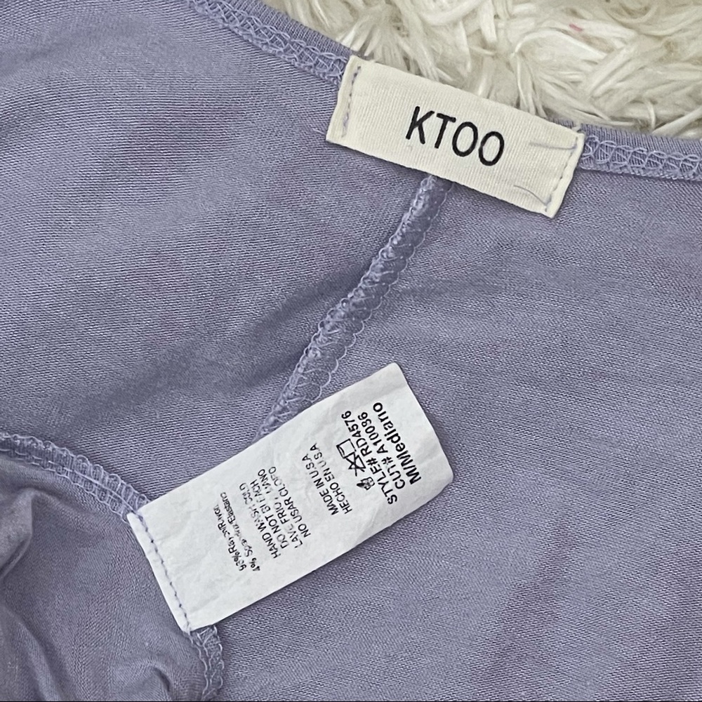 KTOO knit maxi dress lilac in color size M - Picture 5 of 8